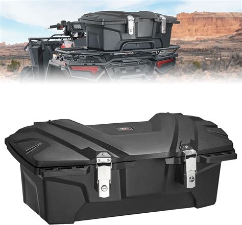 metal atv storage box|atv rear rack waterproof boxes.